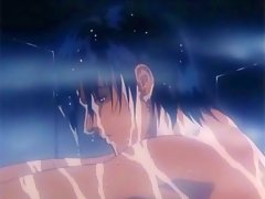 Sexy young gay hentai boy taking a shower with naked body